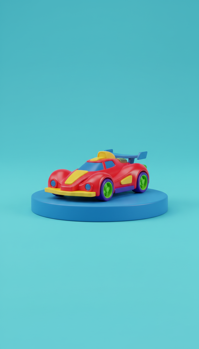 Turbo Racer Playset with Pop-Up Track