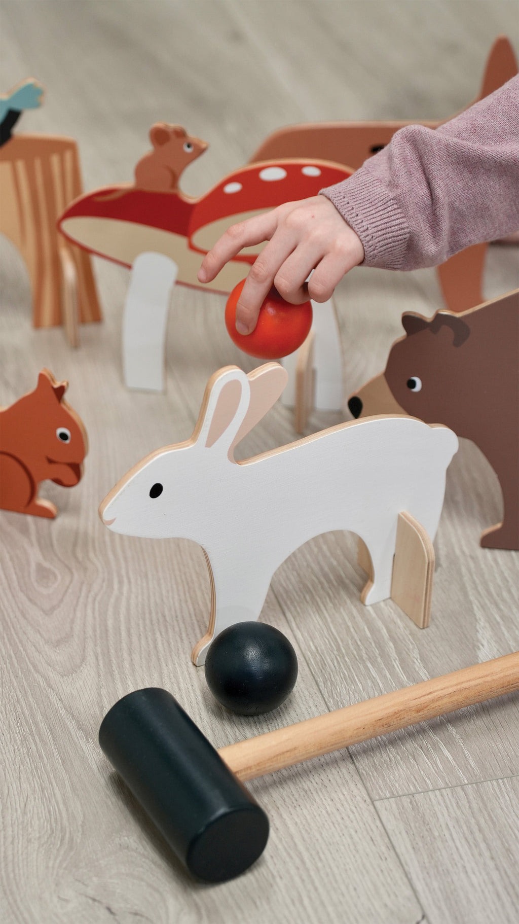 Indoor Woodland Croquet Set