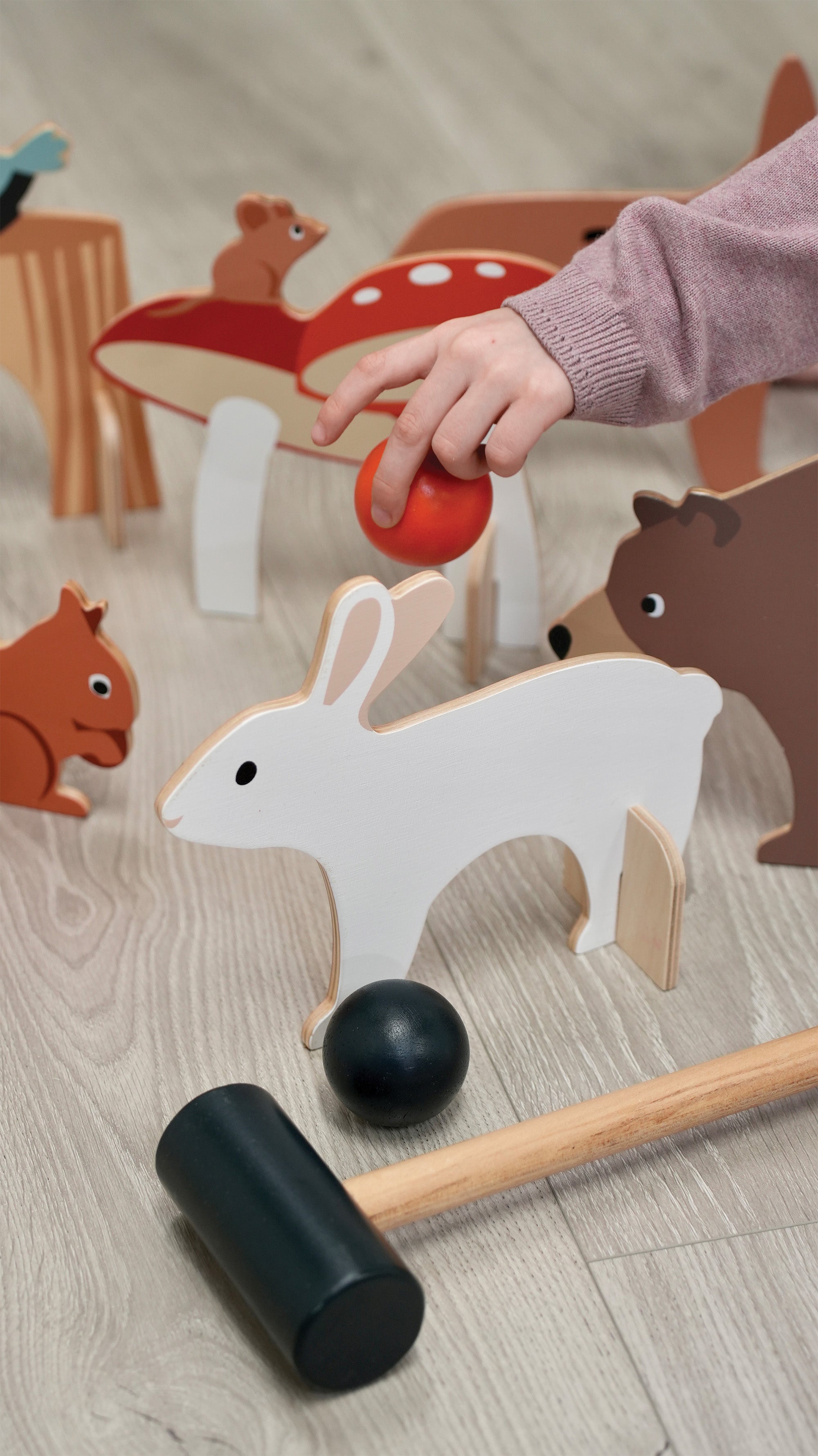 Indoor Woodland Croquet Set