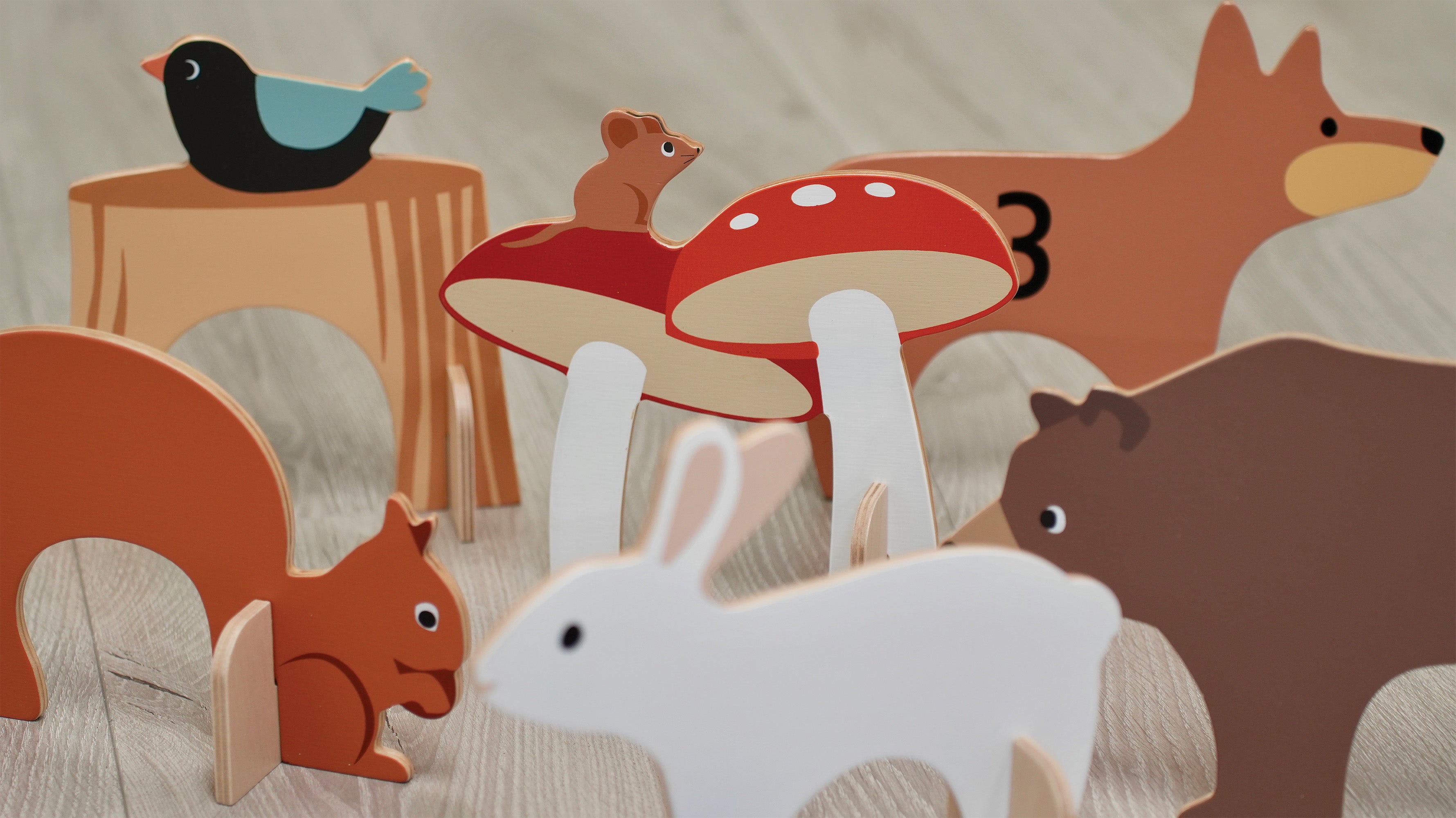 Indoor Woodland Croquet Set