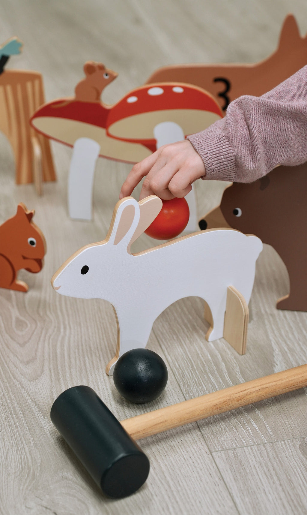 Indoor Woodland Croquet Set