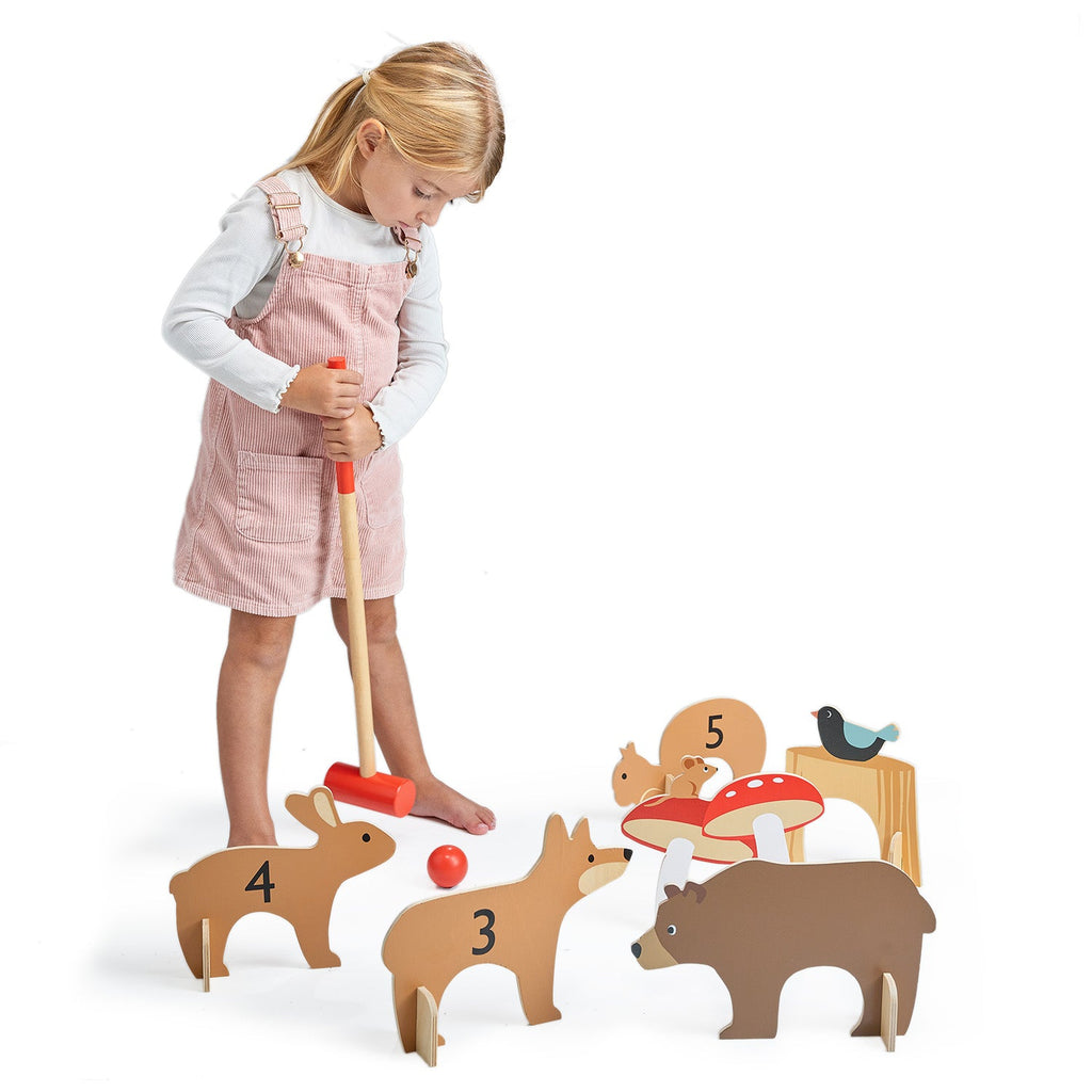 Indoor Woodland Croquet Set