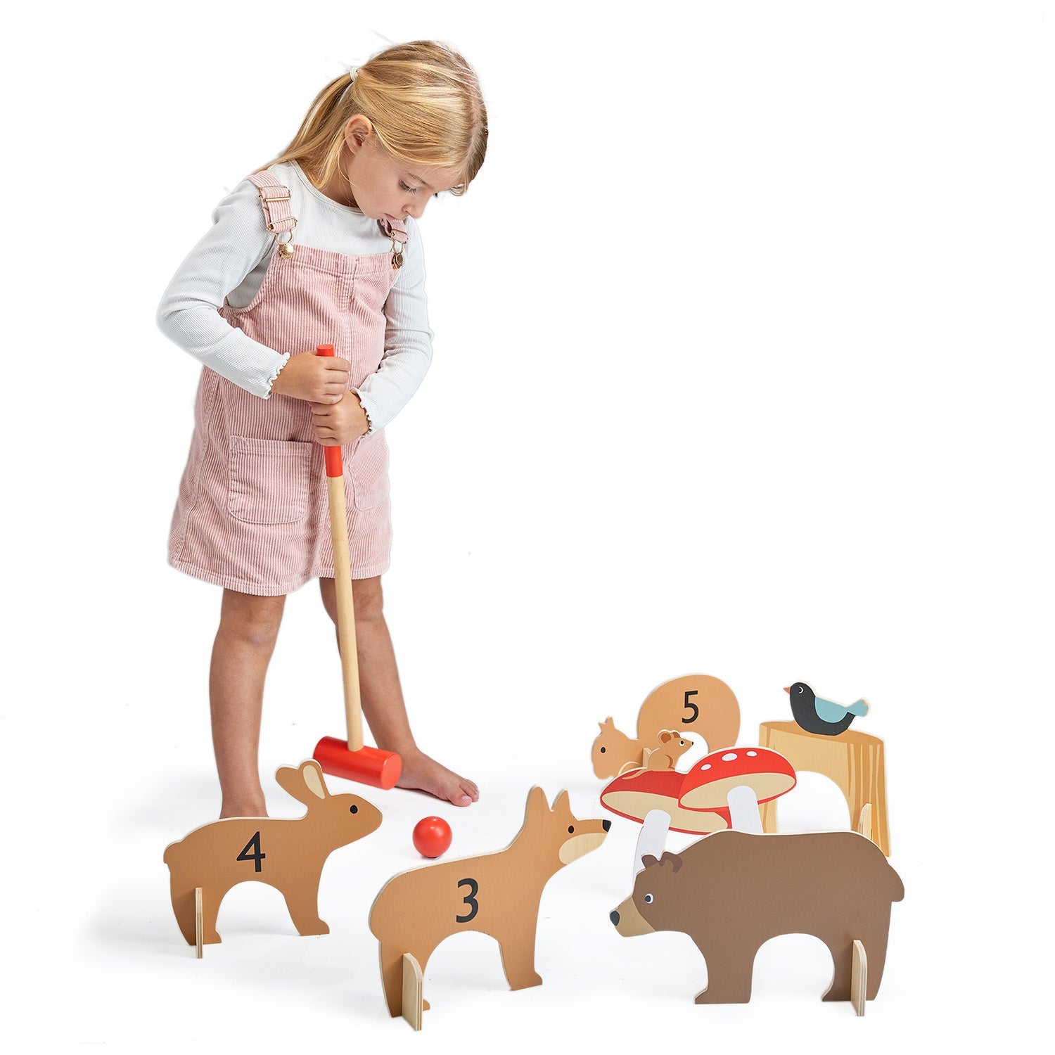 Indoor Woodland Croquet Set