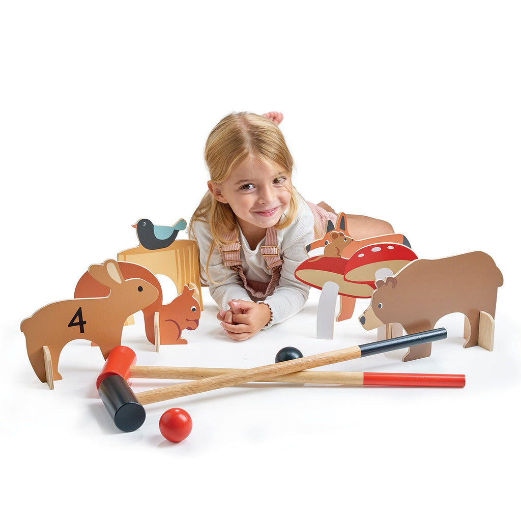 Indoor Woodland Croquet Set