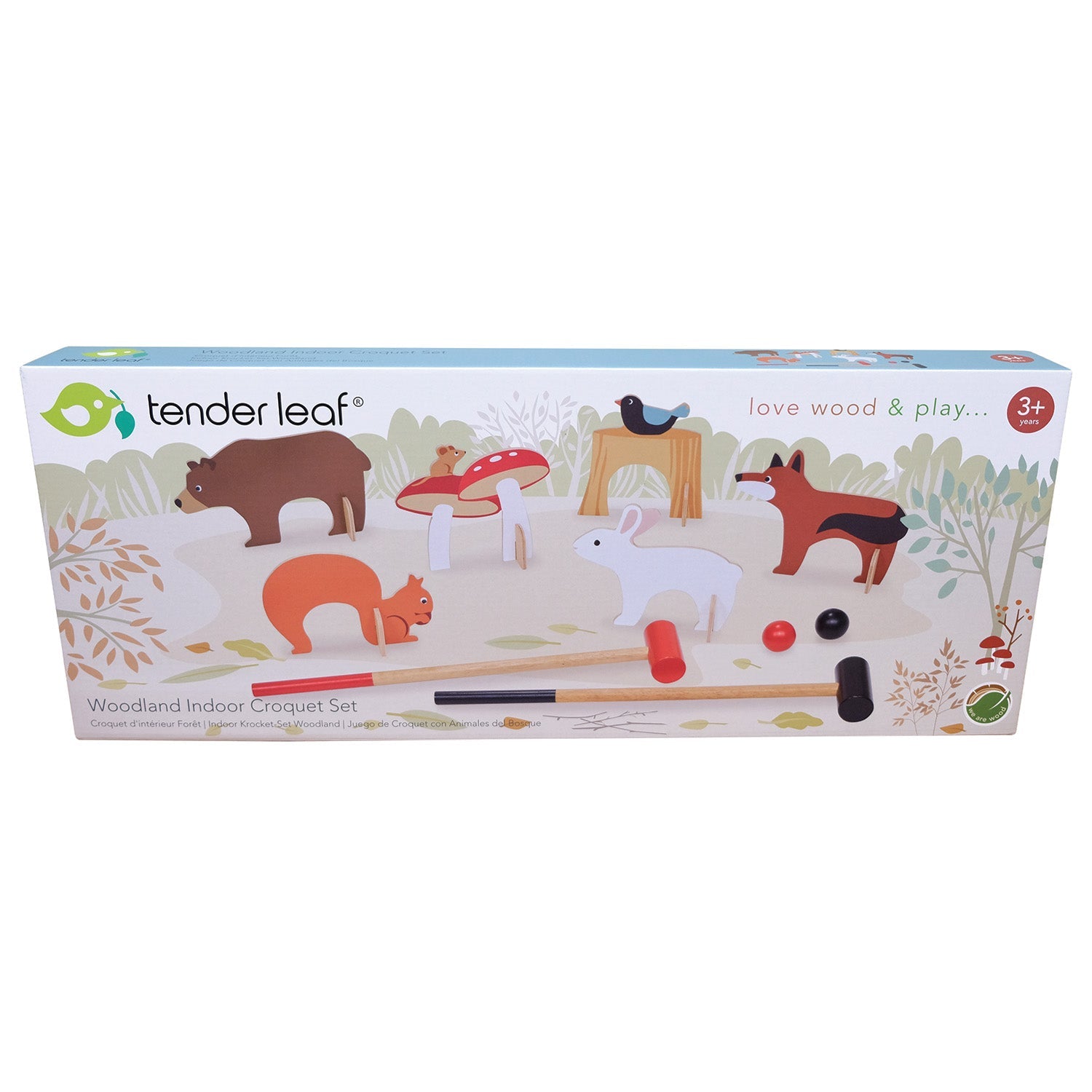 Indoor Woodland Croquet Set