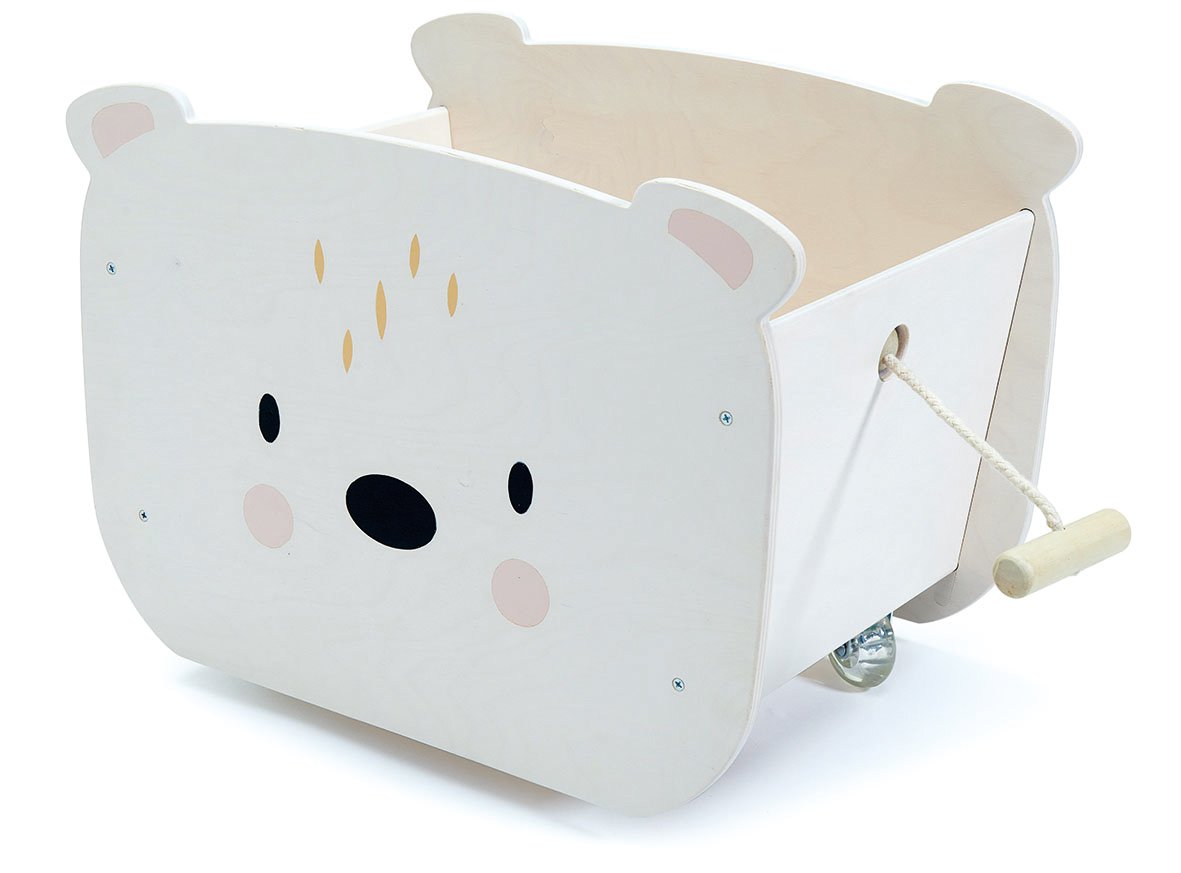 Pull Along Bear Cart