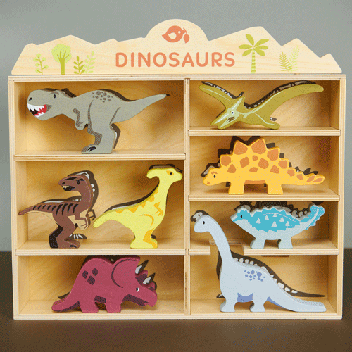 8 Dinosaurs & Shelf